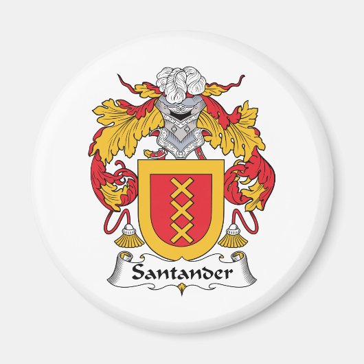 Aimant Santander Family Crest (Devant)