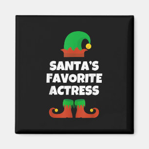 Aimant Santas Actrice préférée Noël Actrice intérimaire