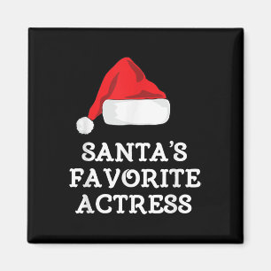Aimant Santas Actrice préférée Noël Actrice intérimaire