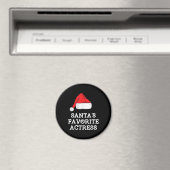 Aimant Santas Actrice préférée Noël Actrice intérimaire (In Situ (Lave-vaisselle))