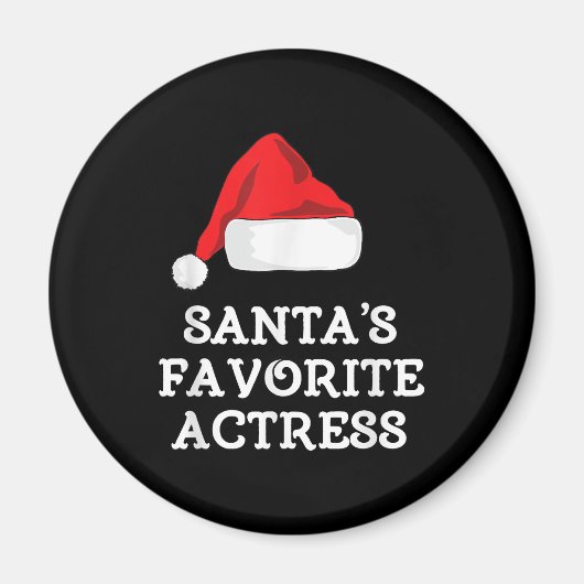 Aimant Santas Actrice préférée Noël Actrice intérimaire (Devant)