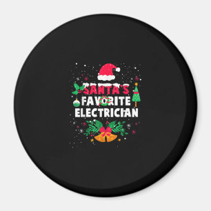 Aimant Santas Electricien favori Noël Noël Noël Cadeau