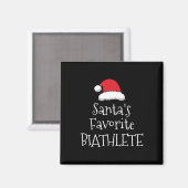 Aimant Santas Favorite Biathlte (Recto/Verso)