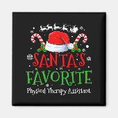 Aimant Santa's Favorite Physical Therapy Istant Christmas (Devant)