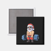 Aimant Santashred Funny Santa Meme Xmas Gym Bodybuilding  (Recto/Verso)