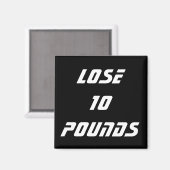 Aimant Santé Alimentaire Et Objectifs De Fitness (Recto/Verso)