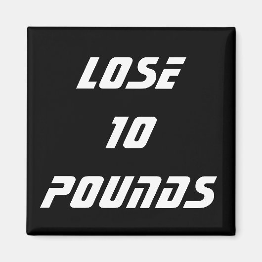 Aimant Santé Alimentaire Et Objectifs De Fitness (Devant)