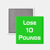 Aimant Santé Alimentaire Et Objectifs De Fitness (Recto/Verso)