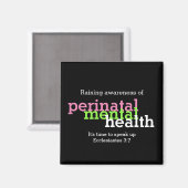 Aimant SANTÉ MENTALE PÉNINATALE Customisée Sensibilisatio (Recto/Verso)