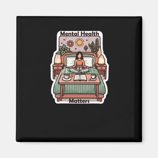 Aimant Santé mentale S - Affirmation positive Médit quoti (Devant)