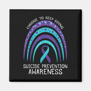 Aimant Santé mentale Sensibilisation au suicide Arc-en-ci
