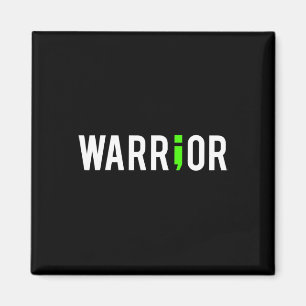 Aimant Santé Semi-Colon Guerrier Conception Cadeau Pour S