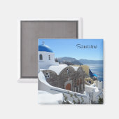 Aimant Santorin, Grèce (Recto/Verso)