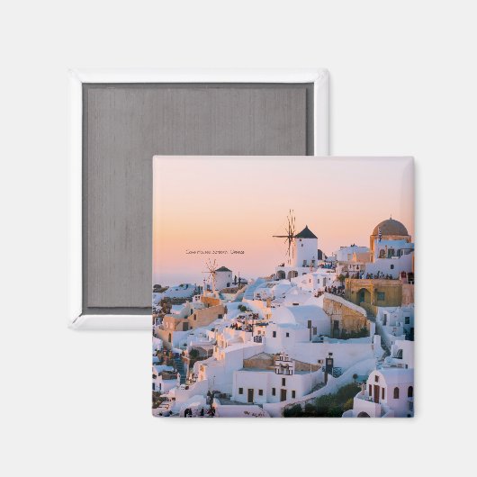 Aimant Santorin, Grèce, (Recto/Verso)