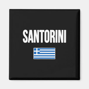 Aimant Santorin Grèce Drapeau Grec Souvenir Vacances