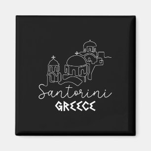 Aimant Santorin Grèce Voyage Destination Été Famille