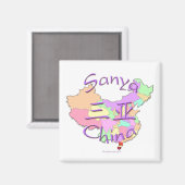 Aimant Sanya Chine (Recto/Verso)