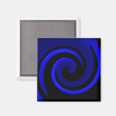 Aimant Saphir Bleu (Recto/Verso)