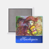 Aimant Saphir bleu HARLEQUIN (Recto/Verso)