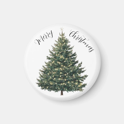 Aimant Sapin de Noël Personnalisé (Devant)