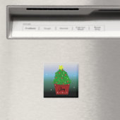 Aimant Sapin de Noël toujours vert en pot (In Situ (Lave-vaisselle))