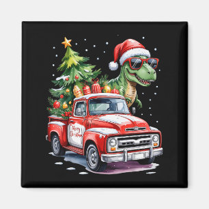 Aimant Sapin de Noël Voiture Camion Dinosaure Trex Noël B