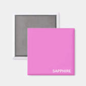 Aimant Sapphire pink colour (Recto/Verso)