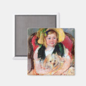 Aimant Sara avec son chien, Cassatt (Recto/Verso)