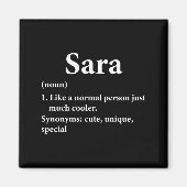 Aimant Sara Name Definition Funny D  (Devant)