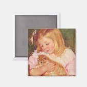 Aimant Sara tient un chat | Mary Cassatt (Recto/Verso)