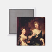 Aimant Sarah, duchesse de Marlborough jouant (Recto/Verso)