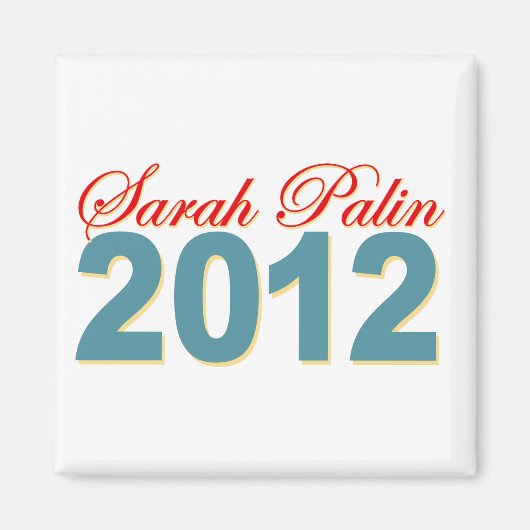 Aimant Sarah Palin Présidente 2012 (Devant)