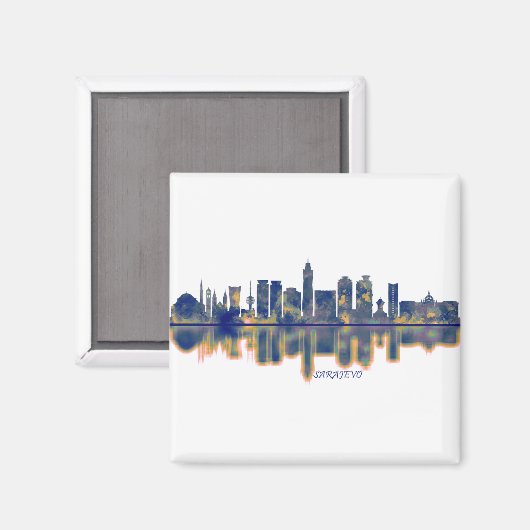 Aimant Sarajevo Skyline (Recto/Verso)