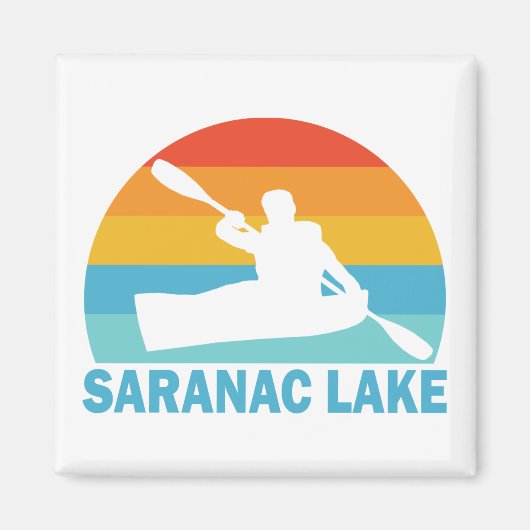 Aimant Saranac Lake New York Kayak (Devant)