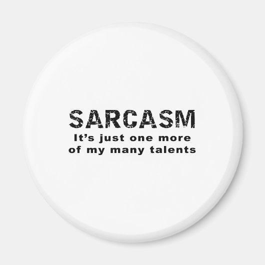 Aimant SARCASM Ce n'est qu'un de mes nombreux talents (Devant)