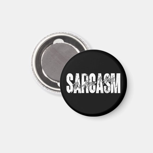 Aimant Sarcasme C'est comme ça que je serre les bras - dr (Recto/Verso)