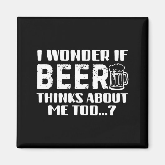 Aimant Sarcastic Drinking Funny Beer Day Drinking Beer Qu (Devant)