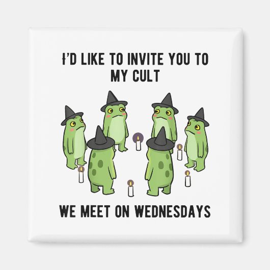 Aimant Sarcastic Frog Meme Funny Amphibian Cult Men And W (Devant)