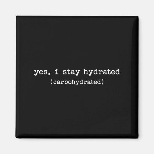 Aimant Sarcastic Quote Work Saying Snarky Carbohydrate Di (Devant)