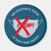 Aimant Sarcelle | MASQUE DE VISAGE EXONÉRÉE (Devant)