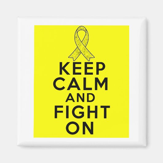 Aimant Sarcoma Gardez le calme et combattez (Devant)