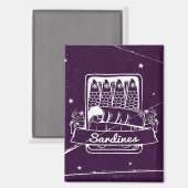 Aimant Sardines dans une boîte (Recto/Verso)