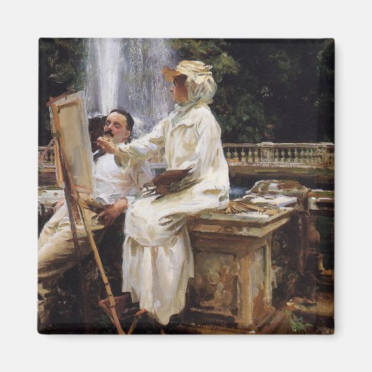 Aimant Sargent : La Fontaine, Villa Torlonia, Frascati (Devant)