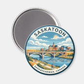 Aimant Saskatoon Canada (Recto/Verso)