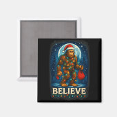 Aimant Sasquatch Christmas Lights Holiday Believe  (Recto/Verso)