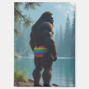 Aimant Sasquatch en fleurs