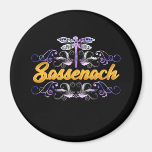 Aimant Sassenach Outlander Blue Dragonfly