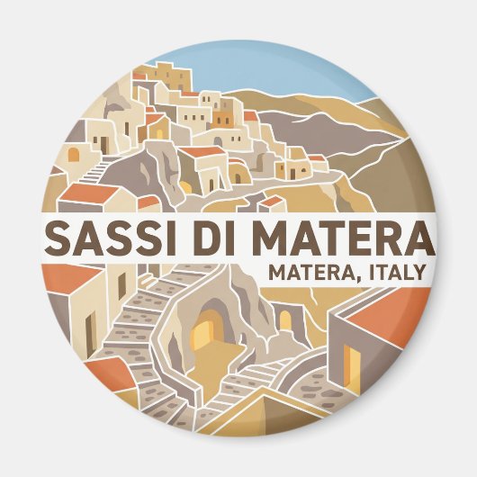 Aimant Sassi di Matera Italie (Devant)