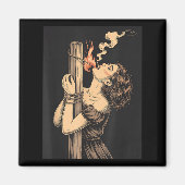 Aimant Satan Devil Hell sorcière avec Flames Cigarette Oc (Devant)