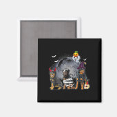 Aimant Satan Witch Mummy Halloween Cost (Recto/Verso)